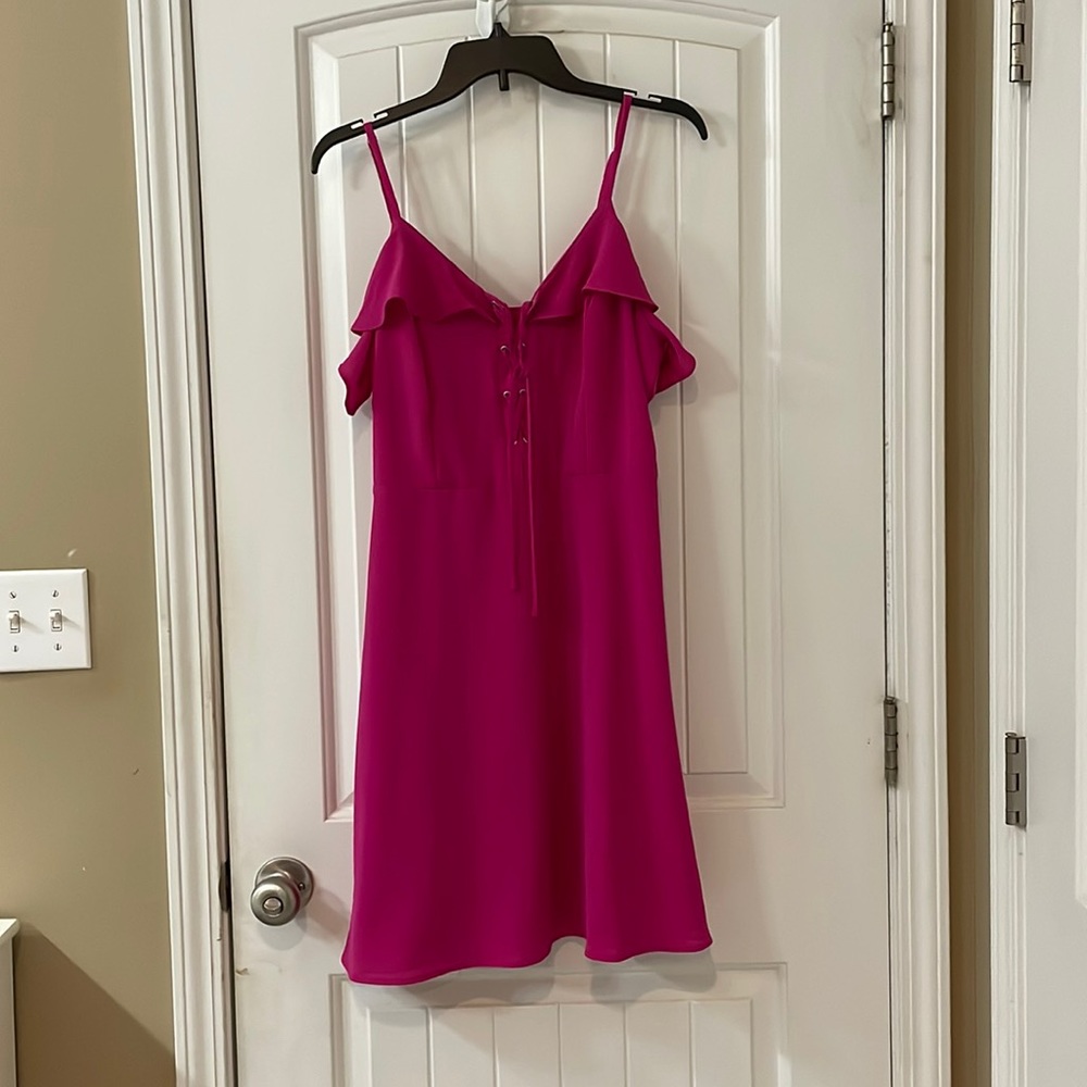 C large boutique dress bright pink